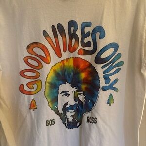 Vintage Rare Men’s “Good vibes only” Bob Ross tee shirt